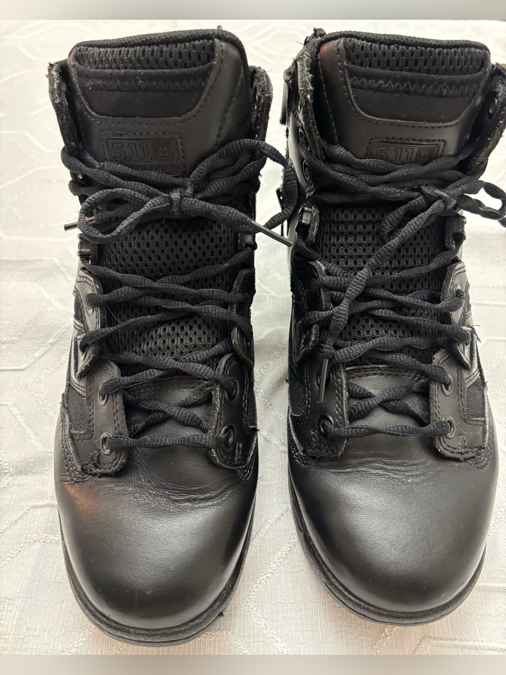 5.11 Tactical TacLite 6” Side Zip Boots Black Leather Duty Tactical Size 10 - Picture 7 of 10